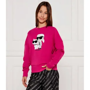 Karl Lagerfeld Kids Bluza IKON Relaxed fit - Bluzy dla dziewczynek - miniaturka - grafika 1