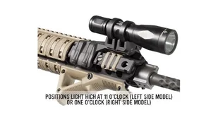 Magpul - Montaż Rail Light Mount - Lewy - MAG498-BLK LT - Osprzęt do wiatrówek - miniaturka - grafika 1