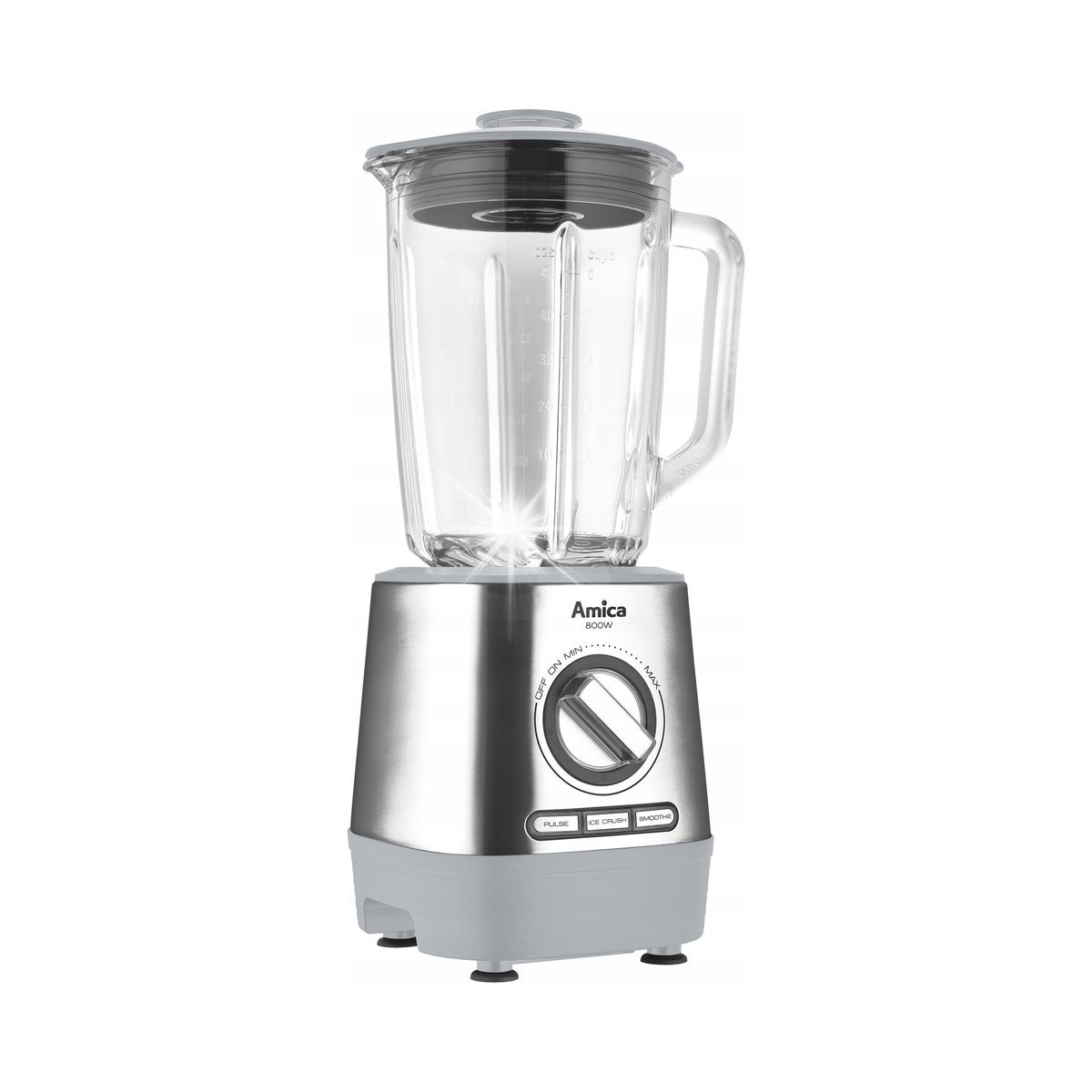 AMICA BLENDER KIELICHOWY BTM5012 800W SZKLANY MOCNY INOX