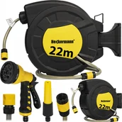 Węże ogrodowe i zraszacze - Heckermann  Zwijacz do węża ogrodowego 22m ZYW011-S20 - miniaturka - grafika 1