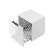 Szafki łazienkowe - Szafka łazienkowa pod blat z koszem na pranie Defra Faro 50 cm biały połysk 001-B-05014 - miniaturka - grafika 1