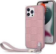 Etui i futerały do telefonów - Moshi Etui Altra z odpinaną smyczka iPhone 13 Pro Max antybakteryjne NanoShield Pink - miniaturka - grafika 1