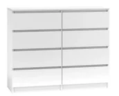 Inne meble do salonu - Duża biała komoda nowoczesna 140 cm G9-D62 - miniaturka - grafika 1