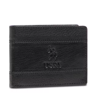 Portfele - Duży Portfel Męski U.S. Polo Assn. - Horiz. Wallet WIUUO2252MHA000 Black - grafika 1