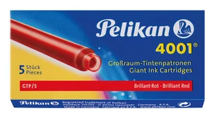 Pelikan NABOJE DŁUGIE GTP CZERWONE 5szt - Naboje i atramenty - miniaturka - grafika 2