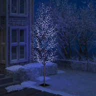 Oświetlenie świąteczne - vidaXL Drzewko świecące na niebiesko, 1200 LED, kwiat wiśni, 400 cm - miniaturka - grafika 1