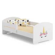 Łóżka dla dzieci i młodzieży - Łóżko dziecięce LUK z barierką 140x70 Róg jednorożca - miniaturka - grafika 1