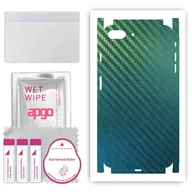 Szkła hartowane na telefon - Folia naklejka skórka strukturalna na TYŁ+BOKI do Apple iPhone 8 Plus - Carbon Kameleon CAKA1 - apgo SKINS - miniaturka - grafika 1