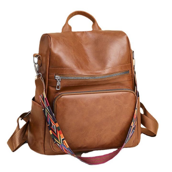 Skórzany Plecak Damski Mały, 2 W 1 Plecak Torebka Elegancki Wodoodporny Miejski Damski Mini Plecaki Nowoczesny Plecaks Podróżny Plecaki Torebki Na P..