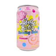 Herbata - Napój Lady Boba Black tea Peach Strawberry 320ml - miniaturka - grafika 1