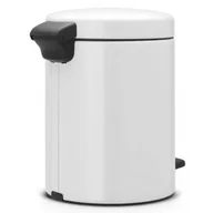 Kosze na śmieci - Brabantia Kosz pedałowy 5l, biały - miniaturka - grafika 1