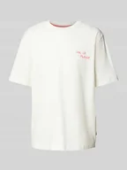 Koszulki męskie - T-shirt z wyhaftowanym detalem model ‘MILO’ - miniaturka - grafika 1