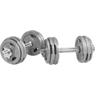 2X15 Kg Hantle Regulowane Żeliwne Z Uchwytami 30 Mm - Hantle i ciężarki - miniaturka - grafika 1