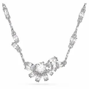 Naszyjnik Swarovski - Gema Flower, White, Silver 5644683 - Naszyjniki - miniaturka - grafika 1