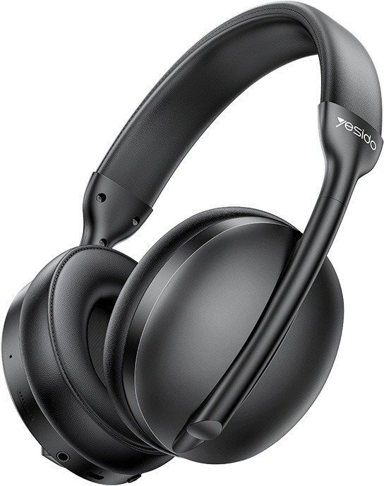 Yesido Słuchawki Nauszne BT5.3 ANC 400mAh, BLACK / CZARNY