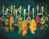 Malowanie po numerach - Artnapi 40x50cm Zestaw Do Malowania Po Numerach - Kolory Przypraw - Na Drewnianej Ramie - miniaturka - grafika 1