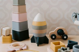 New! Baby's only silicone tower rocket 0+ Earth BO-860.859.800.50 - Zabawki kreatywne - miniaturka - grafika 1