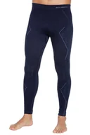 Bielizna sportowa męska - Getry termoaktywne męskie Brubeck Extreme Merino LE13520 granatowy - miniaturka - grafika 1