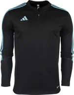 Bluzy damskie - Adidas Bluza dla dzieci adidas Tiro 23 Club Training Top szaro-niebieska IC1582 140cm - miniaturka - grafika 1