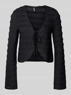 Swetry damskie - Kardigan o kroju regular fit z detalami z koronki model ‘ANINE’ - miniaturka - grafika 1