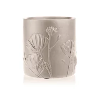Podpórki do książek - Doniczka Flower Deco, jasny beż, średnica 13cm - miniaturka - grafika 1
