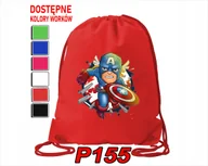 Torby szkolne - WOREK SZKOLNY NA WF BUTY SPORTOWY DLA DZIECKA BOHATEROWIE + IMIĘ - miniaturka - grafika 1