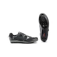 Buty rowerowe - Buty rowerowe szosowe męskie NORTHWAVE MISTRAL PLUS antracytowe - miniaturka - grafika 1