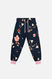 Spodnie flowers kids - Spodnie i spodenki dla dziewczynek - miniaturka - grafika 1