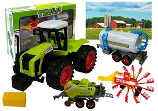 Zestaw Autek Farmerskich Zgrabiarka Prasa - Samochody i pojazdy dla dzieci - miniaturka - grafika 1