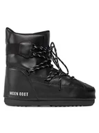 Śniegowce damskie - Moon Boot Śniegowce Sneaker Mid 14028200001 Czarny - miniaturka - grafika 1