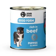 Mokra karma dla psów - John Dog Good form Junior karma mokra dla psa wołowina 800 g - miniaturka - grafika 1