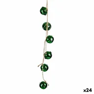 Ozdoby bożonarodzeniowe - Dekoracja świąteczna dzwonek zielony plastikowy 58 x 3 x 3 cm (24 sztuki) - miniaturka - grafika 1