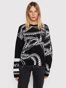 Iceberg Sweter 22II2P0A0247079 Czarny Regular Fit - Swetry damskie - miniaturka - grafika 1