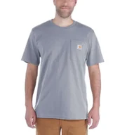 Koszulki męskie - Koszulka Carhartt Workwear Pocket S/S Relaxed Fit K87 T-Shirt heather grey - miniaturka - grafika 1