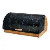 Chlebaki - Chlebak bambusowy z pokrywą marmurową pojemnik na pieczywo chleb BRUNBESTE BB-4265 - miniaturka - grafika 1