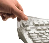 Klawiatury - CHERRY WETEX KC 1000 DW3000/PLASTIC KEYBOARD PROTECTION 2004959 - miniaturka - grafika 1