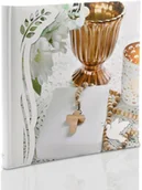 Albumy fotograficzne - Album wklejany komunijny Zep różaniec (tradycyjny 40 kremowych stron) - miniaturka - grafika 1