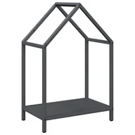 Wózki magazynowe - vidaXL Stojak na drewno opałowe, antracyt, 40x25x60 cm - miniaturka - grafika 1