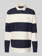 Bluzy męskie - Bluza z kołnierzykiem polo model ‘RUGGER’ - miniaturka - grafika 1