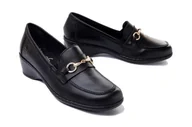 Półbuty damskie - RIEKER 47173-00 black, półbuty damskie - Rieker - miniaturka - grafika 1