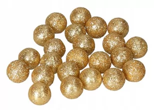 Kulki Styropianowe Z Brokatem 1,5 Cm 50szt Złote - Bombki - miniaturka - grafika 1
