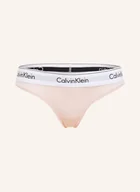 Majtki damskie - Calvin Klein Stringi Modern Cotton beige - miniaturka - grafika 1
