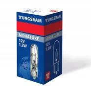 Żarówki samochodowe - Tungsram 10szt W1,2W 12V Original 5301 W2x4,6d - miniaturka - grafika 1