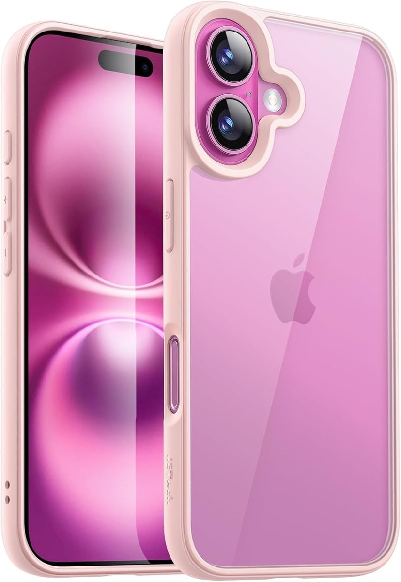 JETech Etui dla iPhone 16 6,1 Cala, Odporna na Wstrząsy Osłona Bumper Telefonu, Jednokolorowa Matowe Ramka z TPU, Odporny na Zarysowania Przejaśniać..