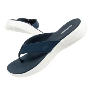 Japonki Skechers W 140702/NVY niebieskie - Klapki i japonki damskie - miniaturka - grafika 1