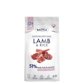 BALTICA Nutraceutic Hypoallergenic Średnie rasy Jagnięcina z ryżem - sucha karma dla psa - 3kg
