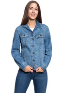 Kurtki damskie - Damska Kurtka Jeansowa Lee Rider Jacket Graffiti L54Pggtk-S - miniaturka - grafika 1