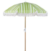 Parasole ogrodowe - Parasol ogrodowy ⌀ 150 cm zielony z białym MONDELLO - miniaturka - grafika 1