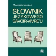 Filologia i językoznawstwo - Słownik językowego savoir-vivreu Małgorzata Marcjanik - miniaturka - grafika 1