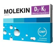 Witaminy i minerały - Natur Produkt N.P SP Z O.O MOLEKIN D3 + K2 30 tabl 3138641 - miniaturka - grafika 1
